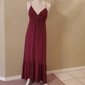 Burgandy Maxi Dress